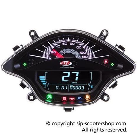Jual Speedometer Digital SIP Scooter Vespa Primavera/Sprint (Black ...