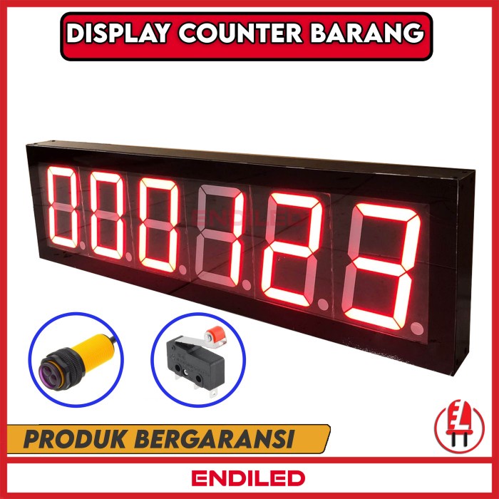 Jual LED DISPLAY COUNTER UP DIGITAL SEVEN SEGMENT | Shopee Indonesia