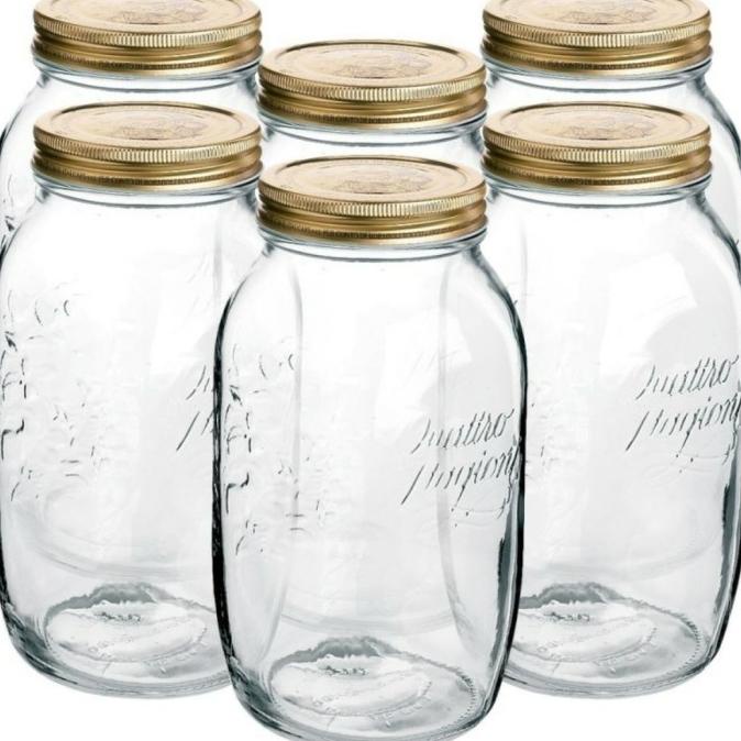 Jual Mason Jar 1.5LQuattro Stagioni JarToples Hermetic Bormioli