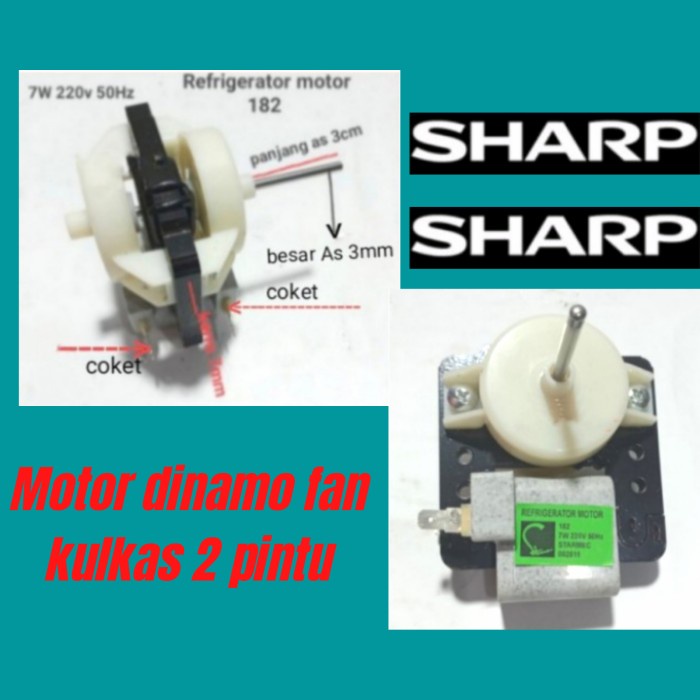 Jual Fan Motor V Defrost Kulkas Pintu Sharp Shopee Indonesia