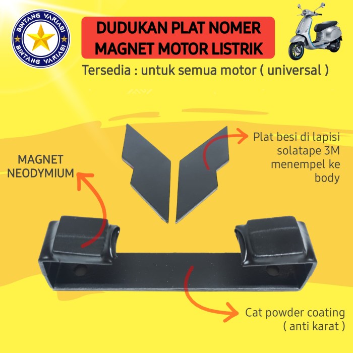 Jual Bracket Dudukan Plat Nomor Magnet Motor Listrik Uwinfly T Shopee Indonesia