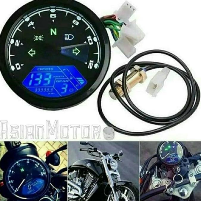 Jual Speedometer Digital Custom Japstyle Caferacer/ Spidometer Custom ...