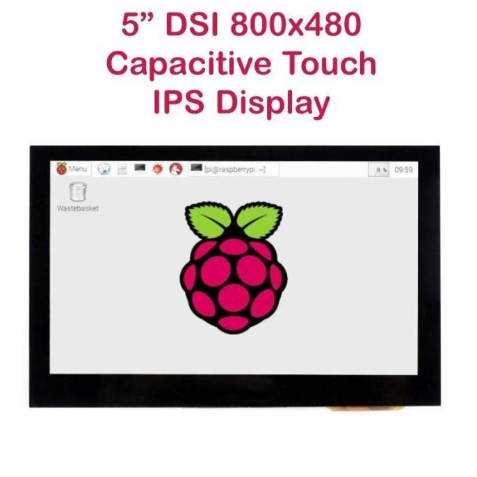 Jual Raspberry Pi Capacitive Touchscreen IPS LCD 5 inch 800x480 DSI ...