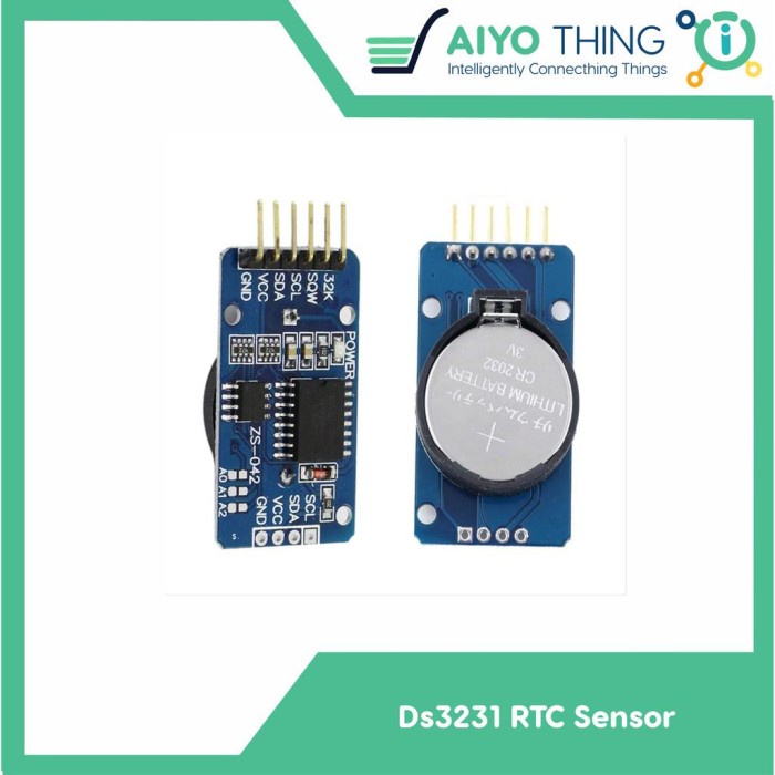 thumbnail image 2 of DS3231 IIC Precision Real Time Clock RTC Module With CR2032 Battery - Arduino/Raspberry Pi 2 of 14