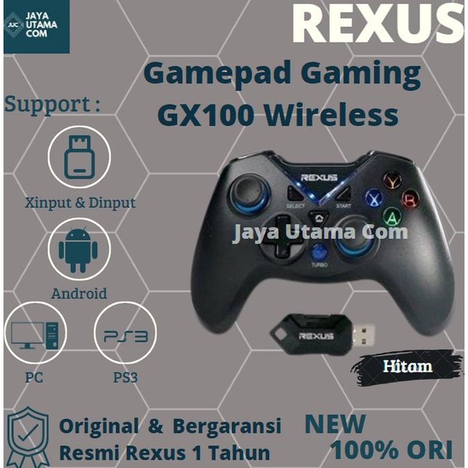 Jual TER-UPDATE REXUS GLADIUS GX100 WIRELESS GAMING GAMEPAD - JOYSTICK ...