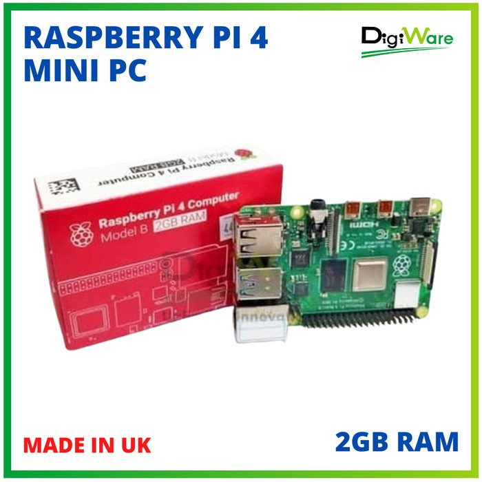 Jual Terlaris Raspberry Pi 4 Ram 4Gb Made In Uk / Mini Pc Raspi 4 ...