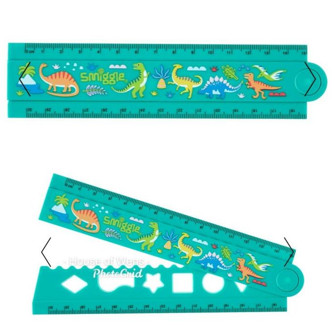 Jual TER-UPDATE SMIGGLE DINO WORLD FOLD UP RULER ORIGINAL - PENGGARIS ...