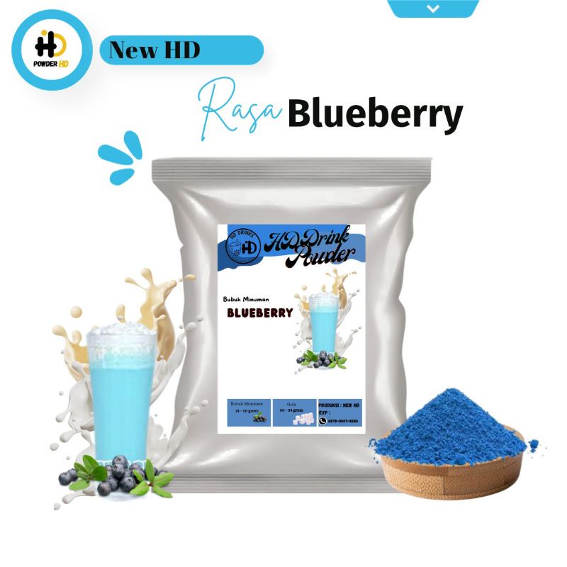 Jual Bubuk Minuman Rasa BLUEBERRY | Plain (tanpa gula) | Shopee Indonesia