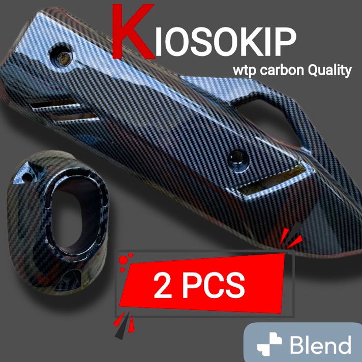 Jual Dne487 Tutup Moncong Knalpot Pcx 160 Vario 160 Carbon Corong Knalpot Pcx Bahan Original 0174