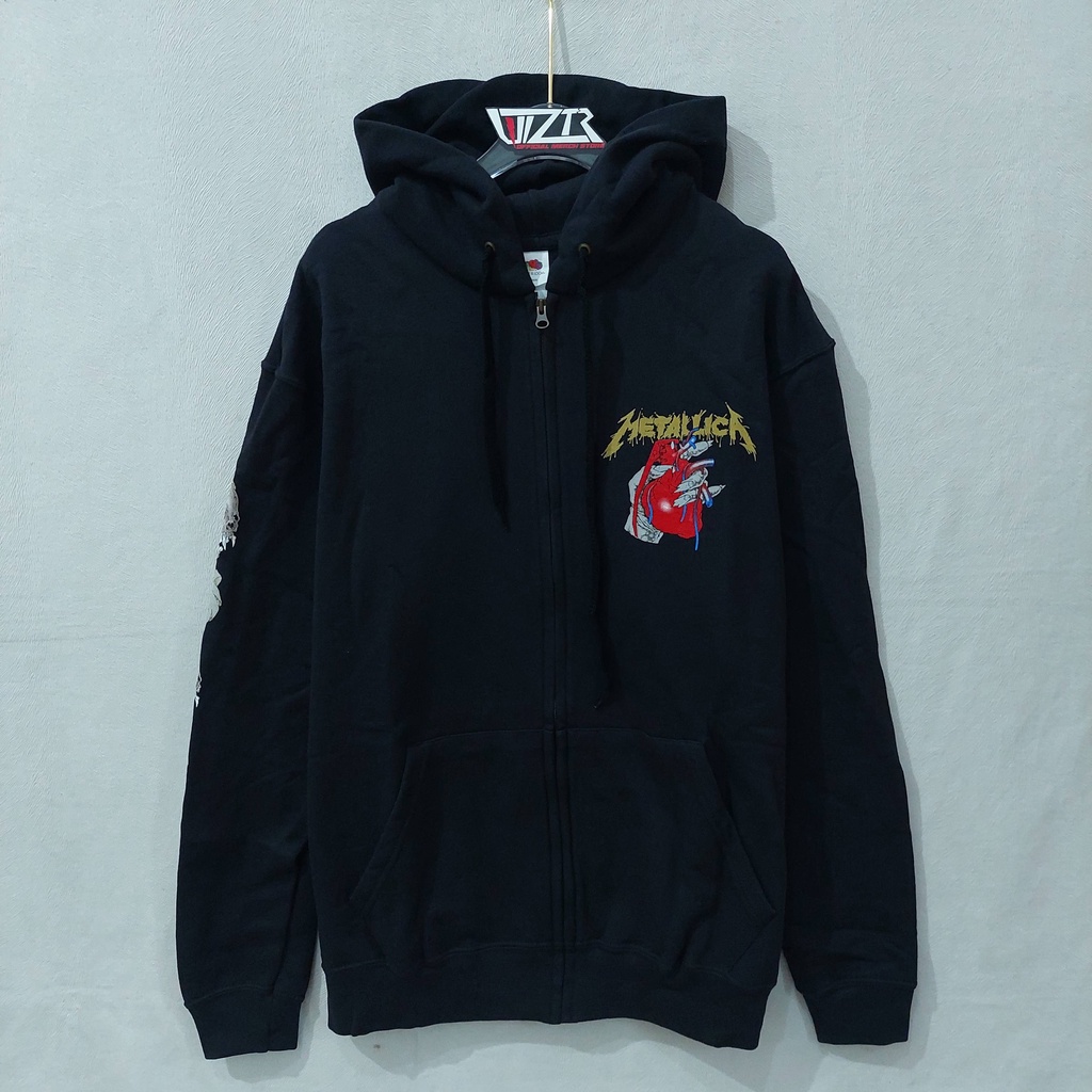 Jual Zip Hoodie Band Official METALLICA - HEART EXPLOSIVE Original ...