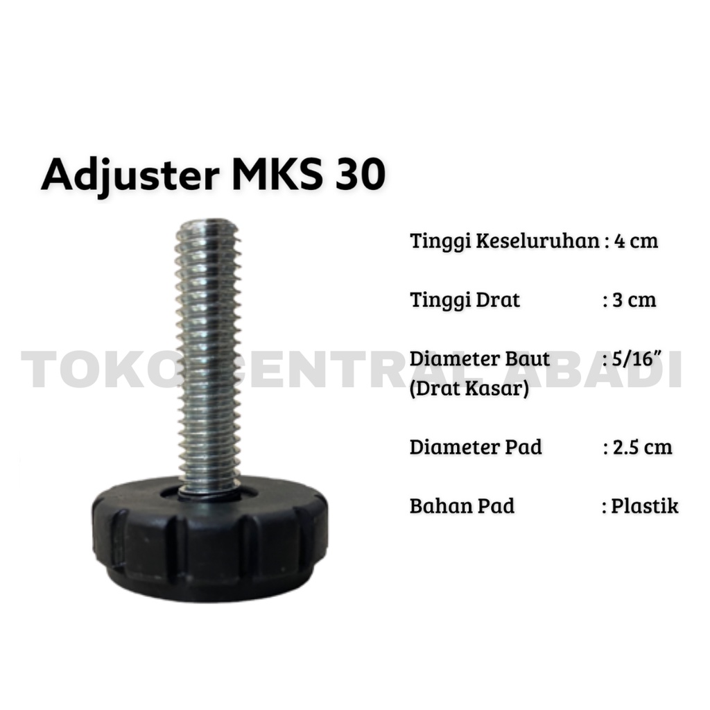 Jual Stabil Kaki Sofa Kaki Kursi Adjuster Mks 30 Adjuster Kaki Meja