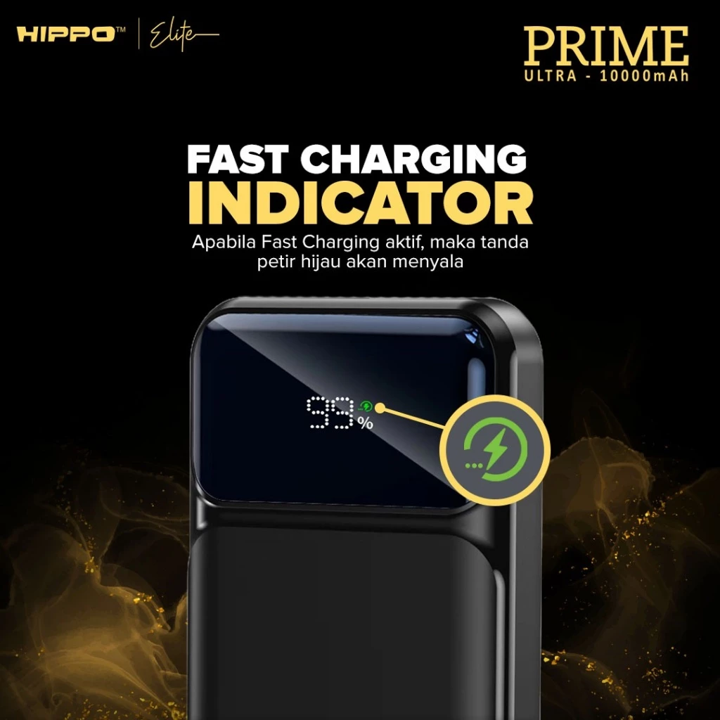 Hippo Elite PowerBank Prime Ultra PD 22,5W 10000mah - 20000mah Quick Charging Power Bank