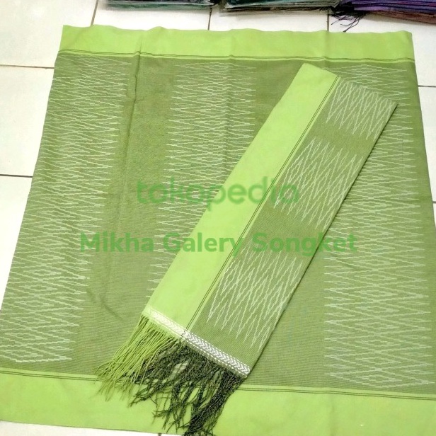 Jual Promo Songket Tarutung Sibolang Rasta Hijau Sage | Shopee Indonesia
