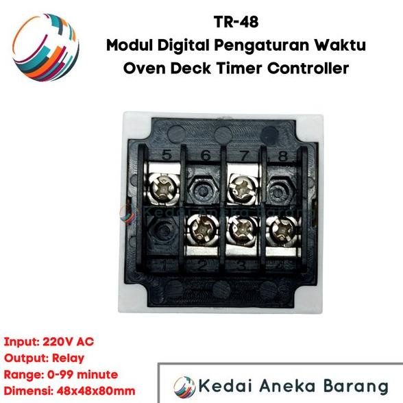 Jual Modul Digital Timer Oven Deck Controller TR-48 TR48 220V AC 220VAC ...