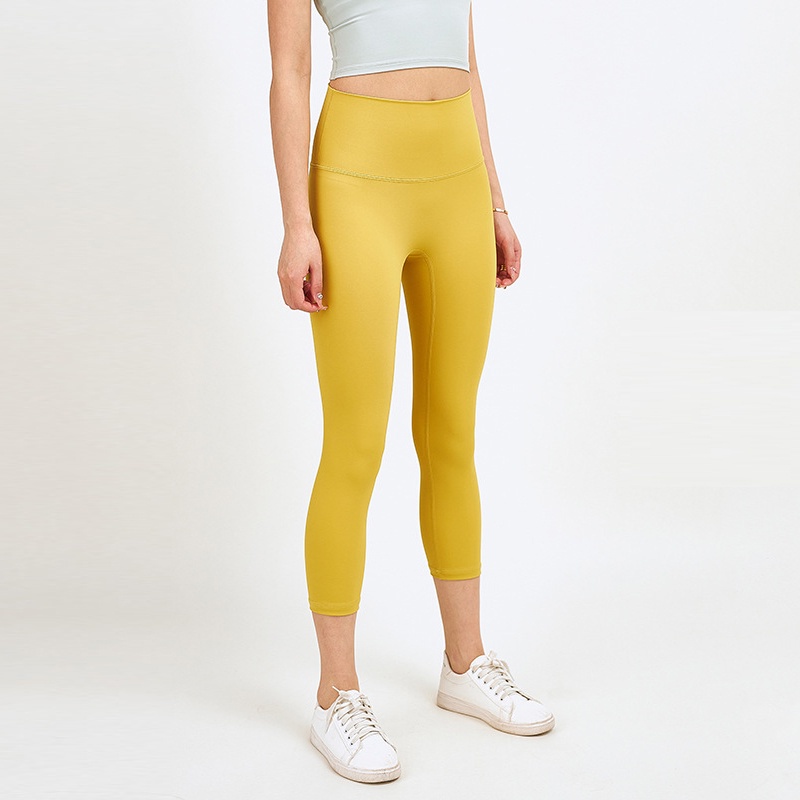 Lululemon 10-color new yoga sports capris without embarrassing line  leggings K2287