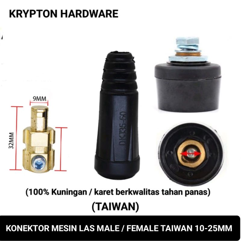 Jual Conector Mesin Las Type Mm Mma High Quality Shopee Indonesia