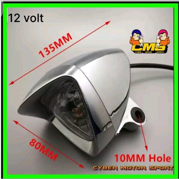 Jual Lampu Headlamp Motor universal. Lampu custom classic. Lampu motor