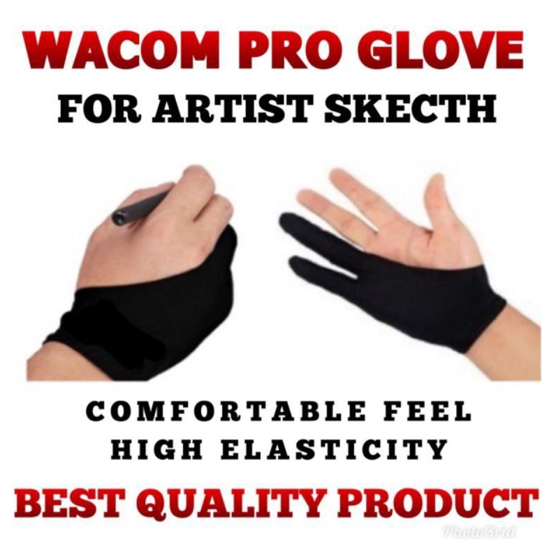 Jual / huion / xp pen profesional drawing glove / artist glove /sarung tangan gambar untuk