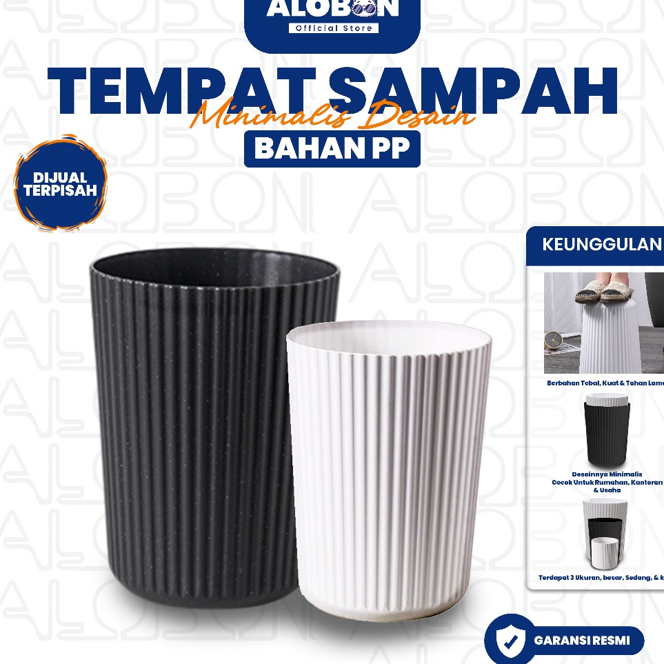 Jual Alobon Tempat Sampah Dapur Kamar Kantor Keranjang Tong Sampah Nordic Style Desain 5110