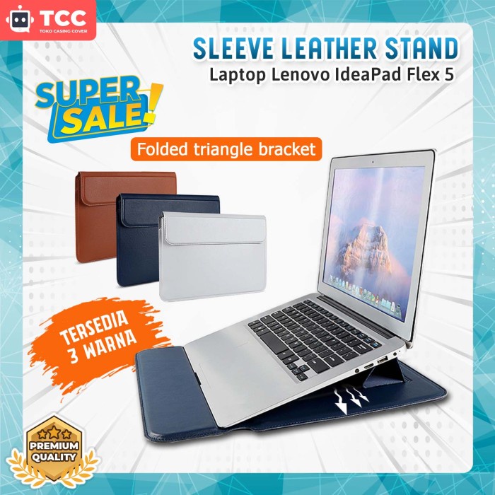 Jual Gaming Tas Laptop Lenovo Ideapad Flex 5 Sleeve Bag Stand Case Pouch Leather Shopee Indonesia 