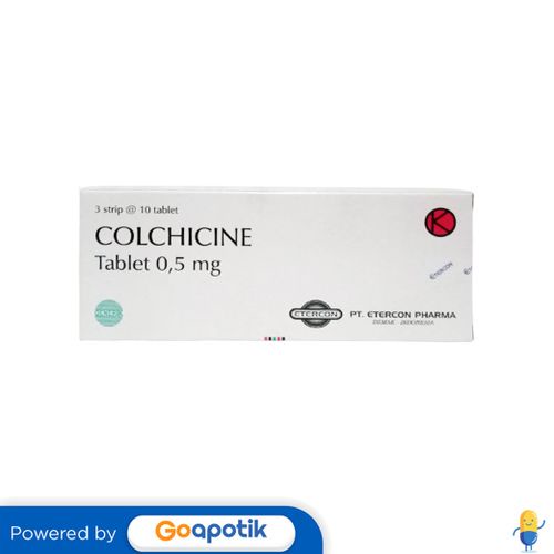 Jual COLCHICINE ETERCON 0.5 MG BOX 30 TABLET | Shopee Indonesia