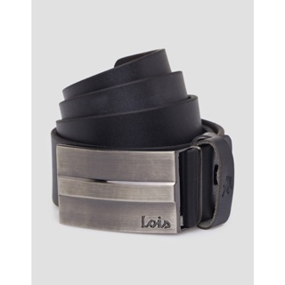 Lois Ikat Pinggang Pria Detail Polished Buckle