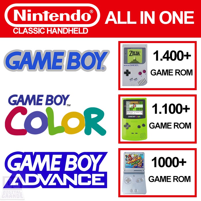 Jual Emulator Game Rom Nintendo Handheld Gba Gbc Gb Complete Set All In ...