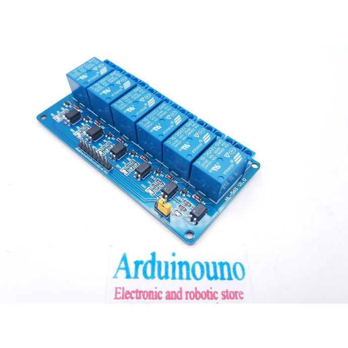 Jual New Relay Module 6 Channel 12v with Optocoupler LED for Arduino