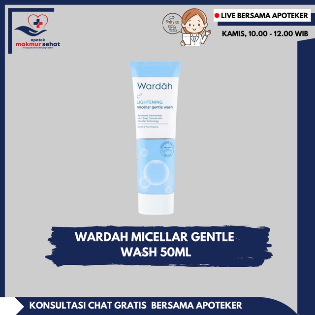 Jual Wardah Lightening Micellar Gentle Wash untuk Kulit Kering 50