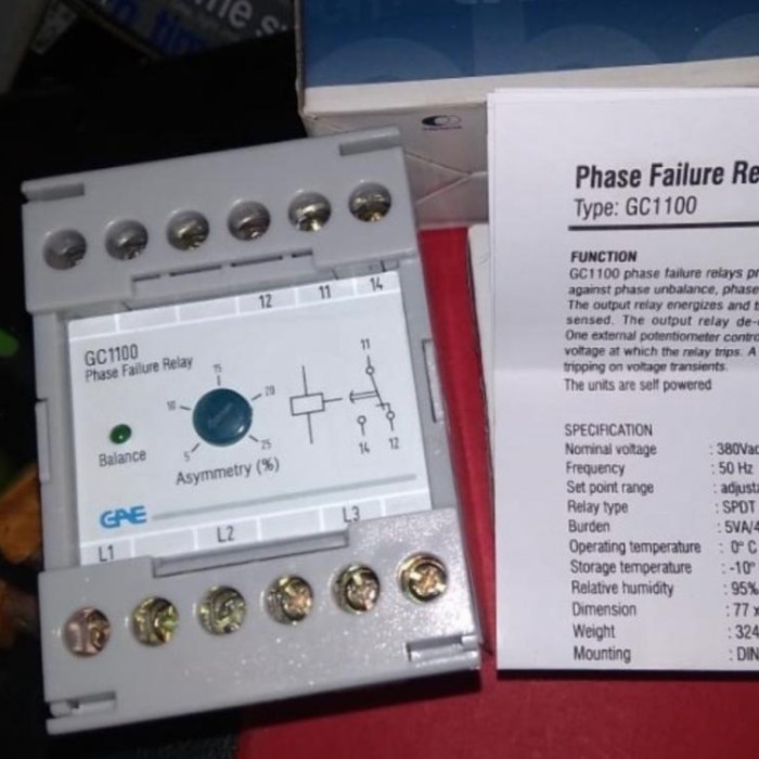 Jual PFR GAE GC1100 Phase Failure Relay Shopee Indonesia