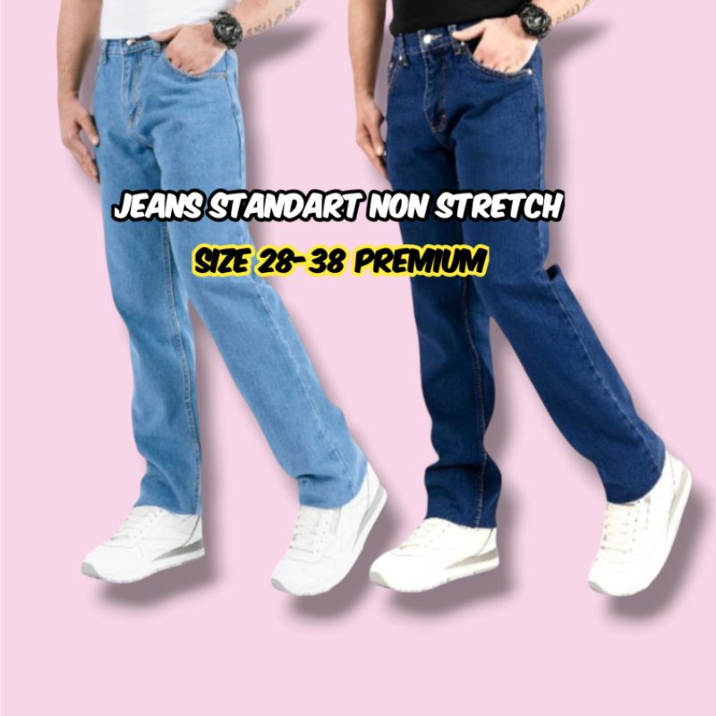 Jual MURAH Celana Jeans standart pria non stretch 28-38 berkualitas
