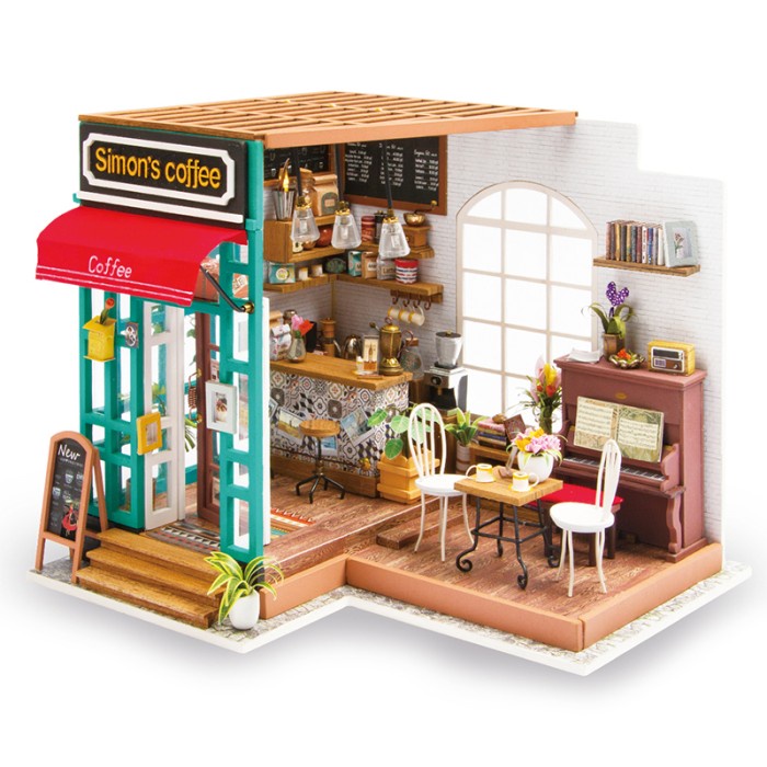 Jual Rya Diy Rakit Miniature Miniatur Dollhouse Rumah Boneka Coffee ...