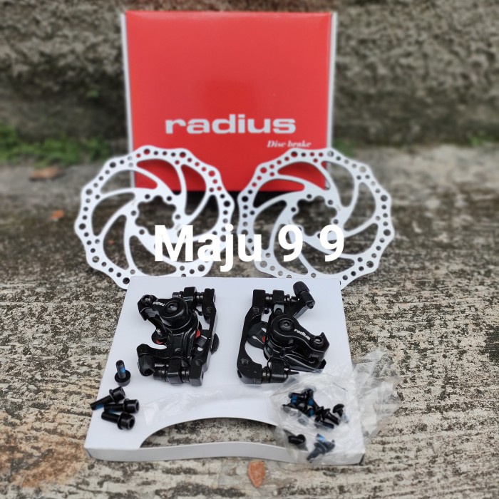 Jual Promo!! Disc Brake Radius BrCx7 Mekanik Rem Set Rem Disc Brake
