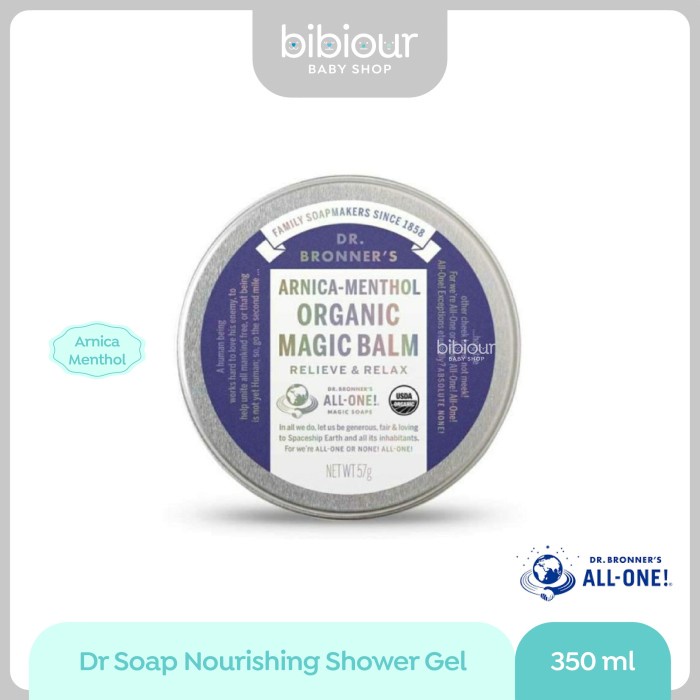 Jual Dr.Bronner's Organic Magic Balm Arnica Menthol 57g Shopee