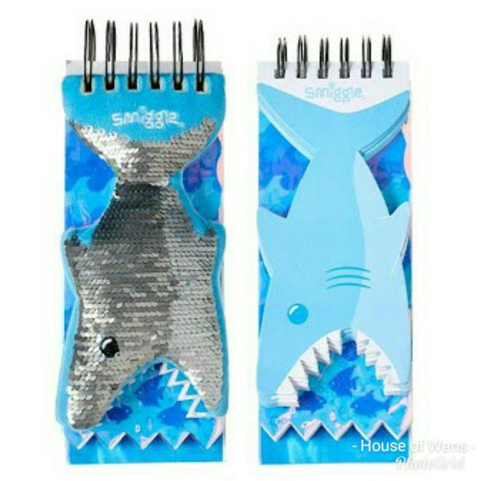 Jual Smiggle Shark Scales Riversey Sequin Jotter Buku Catatan Smiggle
