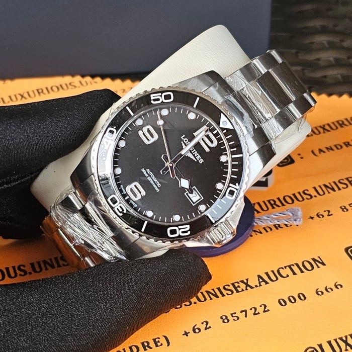 Termurah Longines Hydroconquest Black Dial Ceramic New L37814566 Automatic Berkualitas