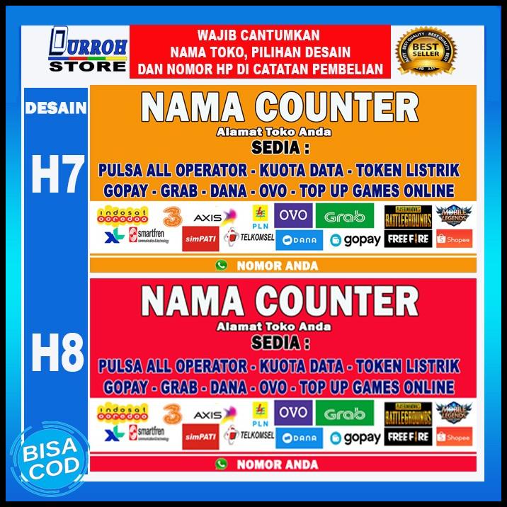 Jual HOT DEAL SPANDUK / BANNER KONTER CELL / CELLULER DESAIN 8 ...