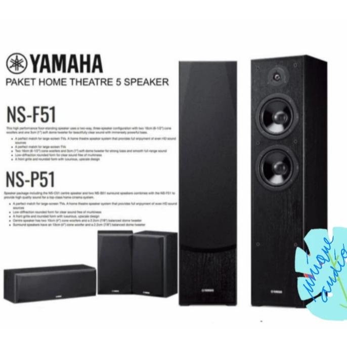 Jual Paket 5 Speaker home theater Yamaha NSF51 dan NSP51 Shopee Indonesia
