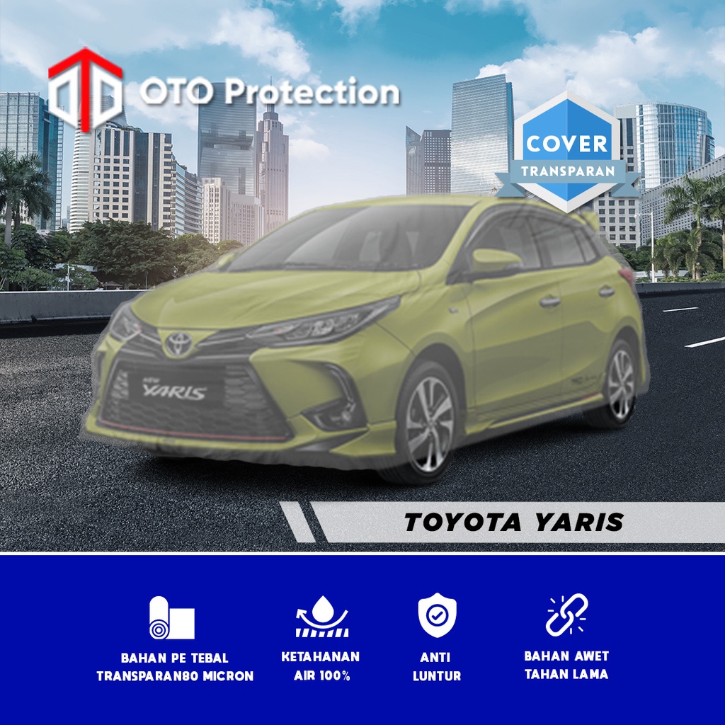 Jual Cover Mobil Transparan Toyota Yaris