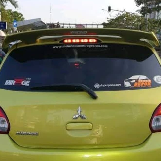Jual Asli Spoiler Mitsubishi Mirage Mugen Original | Shopee Indonesia