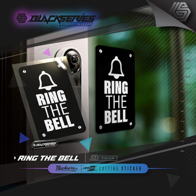 Jual FLASH PROMO CUTTING STICKER RING THE BELL | STIKER BEL RUMAH ...