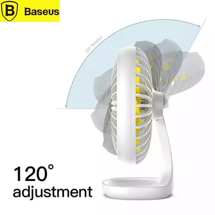 Jual BASEUS Mini Fan Pudding Shaped Kipas Angin Mini Meja USB - Garansi ...