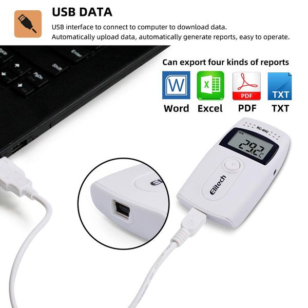 Jual Elitech RC4HC Data Logger Humidity Temperature ORI RC4HC RC4HC