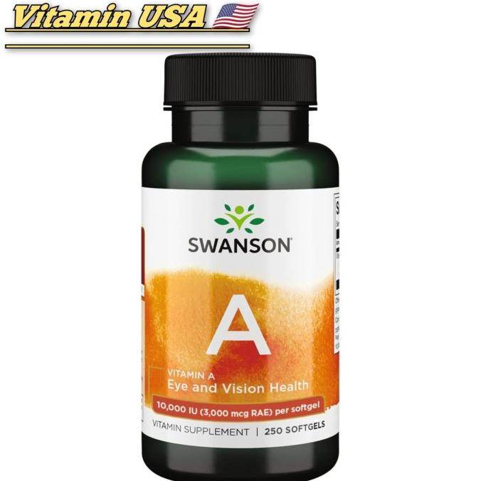 Jual Swanson Vitamin A 10000 Iu 250 Softgels Best | Shopee Indonesia