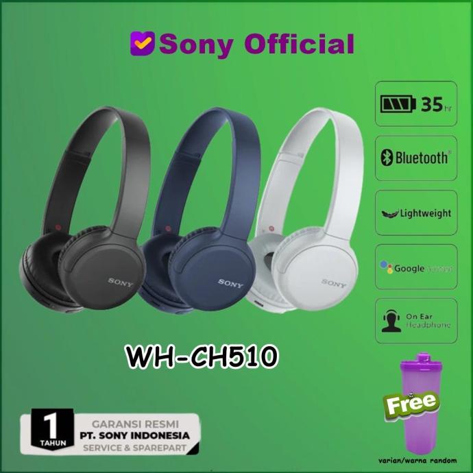 Jual SONY WH-CH510 Wireless Headphones WH CH510 CH 510 WHCH510 | Shopee ...