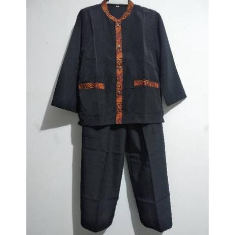 Jual TOP TRENDING SETELAN BAJU PANGSI ANAK BATIK POLOS REAL PICT BAJU