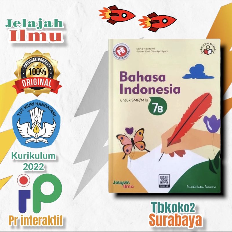 Jual BUKU PR INTERAKTIF BAHASA INDONESIA SMP KELAS 7 SEMESTER 2 LKS ...