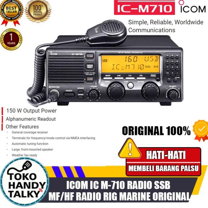 Jual Icom IC M710 SSB M 710 Radio Ssb Icom M-710 MF HF Radio Rig Marine ...