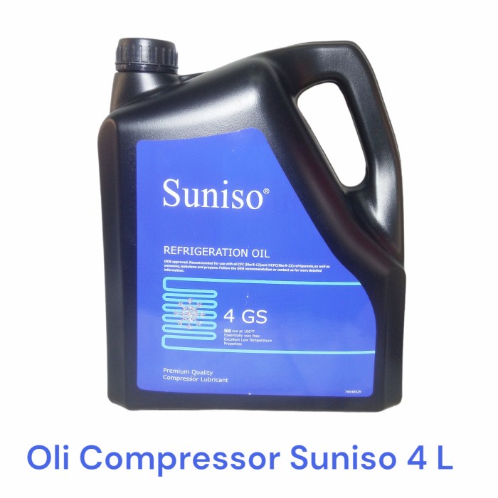Jual Oli Kompresor Compressor Ac Mobil Suniso 4 Gs 4 Liter 1 Galon ...