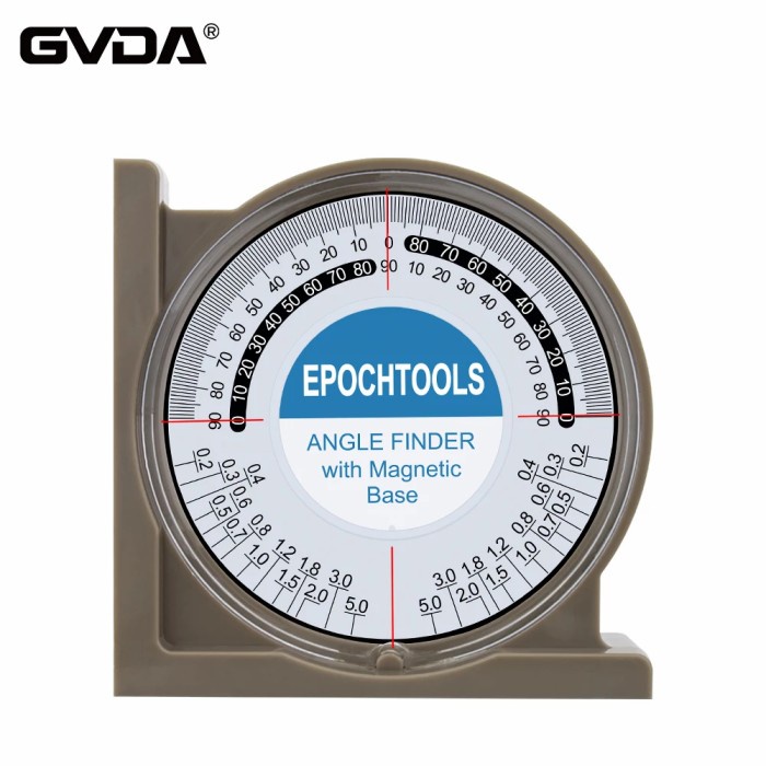 Jual GVDA Protractor Angle Inclinometer Busur Derajat Tilt Level Meter ...